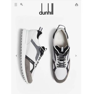 $675 Dunhill White Radial 2.0 Runner, size 45 (US 12)